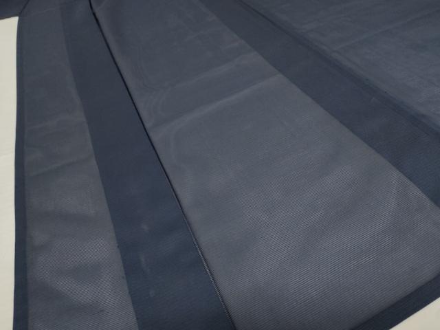 平和屋着物＊夏物 色無地 絽 藍鉄色 洗える着物 AABB0488st