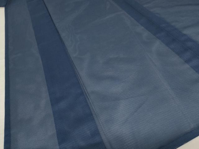 平和屋着物＊夏物 色無地 絽 留紺色 洗える着物 AABB0489st