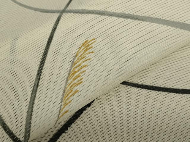 平和屋着物＊夏物 小紋 絽 草花文 洗える着物 AABB0494st