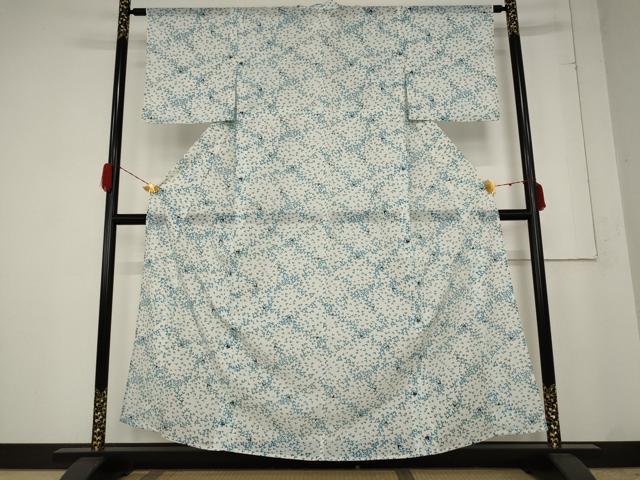 平和屋着物＊夏物 小紋 絽 蔦の葉文様 洗える着物 AABB0495st