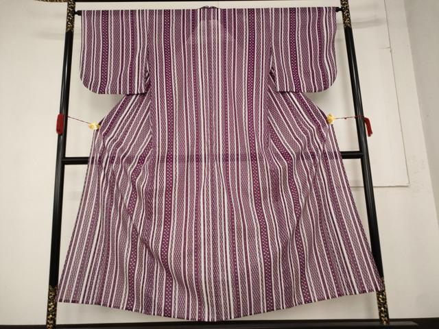 平和屋着物＊夏物 小紋 絽 立涌間道 洗える着物 AABB0498st