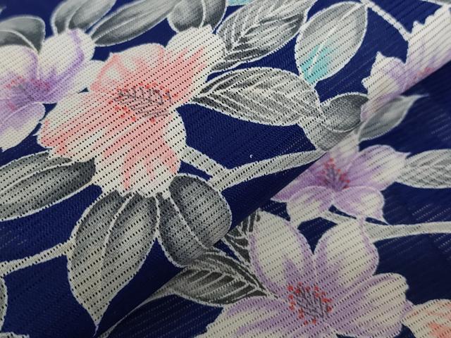 平和屋着物＊夏物 訪問着 絽 枝花文 洗える着物 AABB0504st
