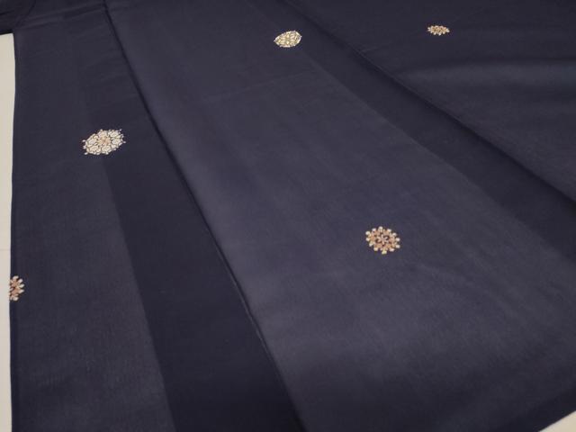 平和屋着物＊夏物 小紋 紗 舞花文 正絹 逸品 AABB0512st