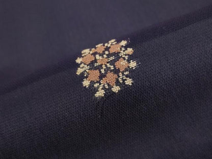 平和屋着物＊夏物 小紋 紗 舞花文 正絹 逸品 AABB0512st