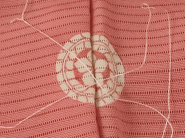 平和屋着物＊夏物 色無地 絽 甚三紅色 正絹 逸品 未使用 AABB0513st