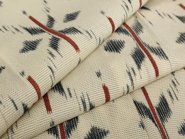 平和屋着物＊夏物 小紋 絽 舞花文 正絹 逸品 AABB0515st