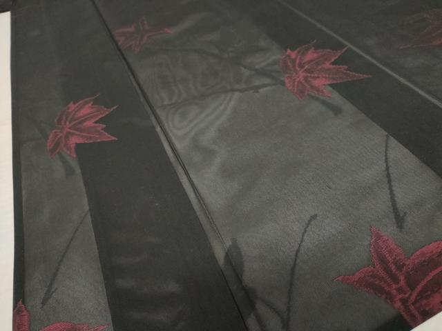 平和屋着物＊夏物 小紋 紗 楓 正絹 逸品 AABB0517st