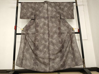 平和屋着物＊夏物 小紋 絽 菊 洗える着物 AABB0527st