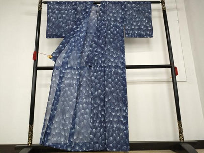 平和屋着物＊夏物 小紋 絽 松葉 洗える着物 AABB0528st