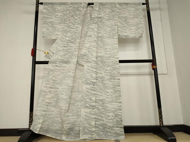 平和屋着物＊夏物 小紋 絽 風景文 洗える着物 AABB0532st