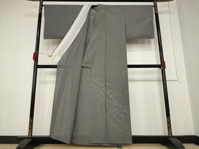 平和屋着物＊夏物 訪問着 絽 枝花文 正絹 逸品 AABB0549st