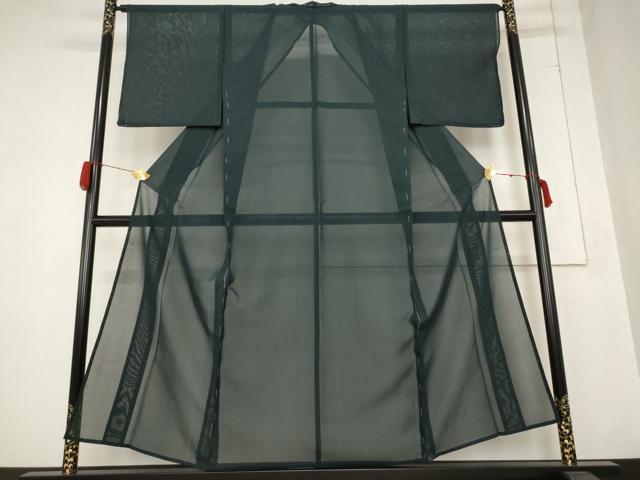 平和屋着物＊夏物 紗紬 正絹 逸品 未使用 AABB0550st