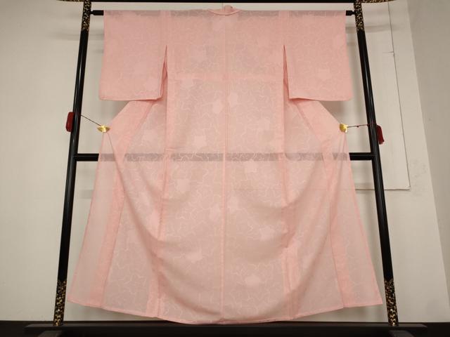 平和屋着物＊夏物 小紋 紗 花づくし 正絹 逸品 AABB0555st