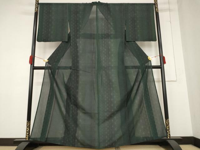 平和屋着物＊夏物 本場大島紬 夏大島 麻の葉文様 伊勢丹扱い 正絹 逸品 AABB0560st