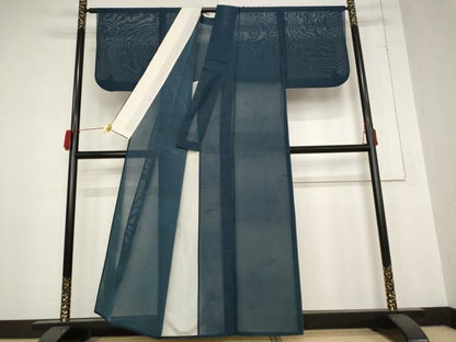 平和屋着物＊夏物 色無地 紗 草花文 褐返色 正絹 逸品 AABB0564st