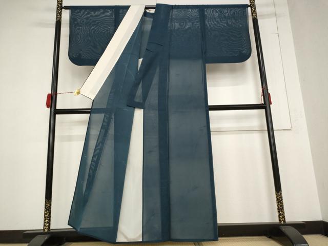 平和屋着物＊夏物 色無地 紗 草花文 褐返色 正絹 逸品 AABB0564st