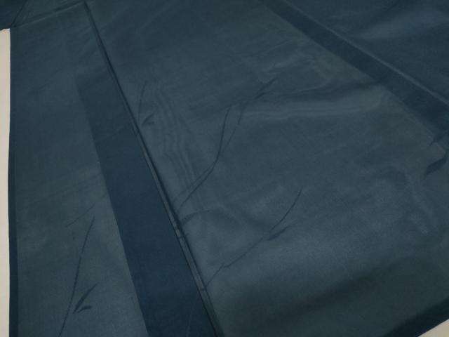 平和屋着物＊夏物 色無地 紗 草花文 褐返色 正絹 逸品 AABB0564st