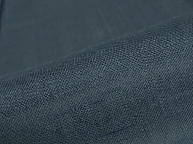 平和屋着物＊夏物 男性 紗紬 藍鉄色 正絹 逸品 AABB0565st