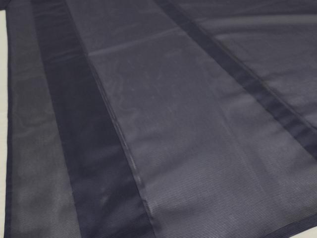 平和屋着物＊夏物 色無地 絽 黒紅色 洗える着物 未使用 AABB0570st
