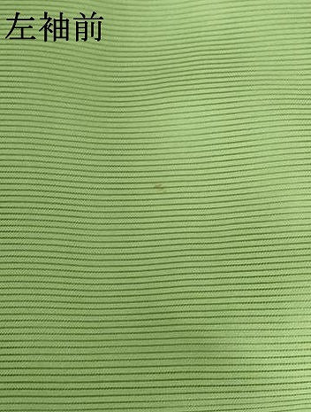 平和屋着物＊夏物 色無地 絽 草色 洗える着物 AABB0571st