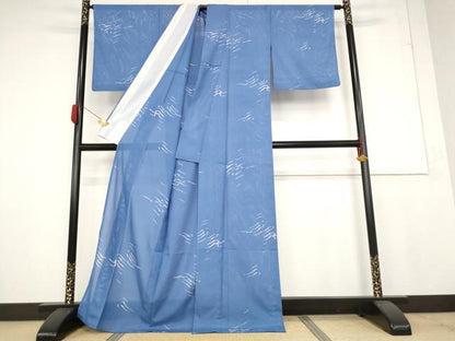 平和屋着物＊夏物 小紋 絽 霞文 洗える着物 AABB0587st