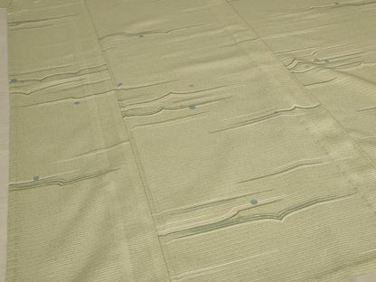 平和屋着物＊夏物 小紋 絽 立波文 洗える着物 AABB0605st