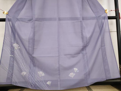 平和屋着物＊夏物 訪問着 絽 舞扇文 金彩 洗える着物 AABB0610st