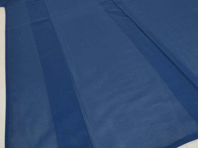 平和屋着物＊夏物 色無地 絽 紺色 洗える着物 AABB0618st