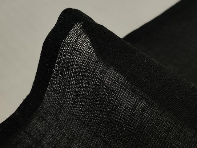 平和屋着物＊夏物 小紋 紗 花丸文 黒地 洗える着物 AABB0624st
