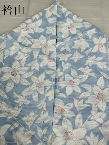 平和屋着物＊夏物 小紋 絽 花尽くし 洗える着物 AABB0631st