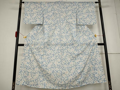 平和屋着物＊夏物 小紋 絽 花尽くし 洗える着物 AABB0631st