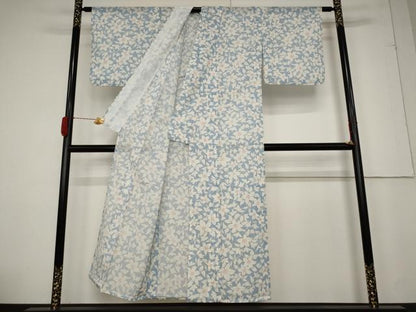 平和屋着物＊夏物 小紋 絽 花尽くし 洗える着物 AABB0631st