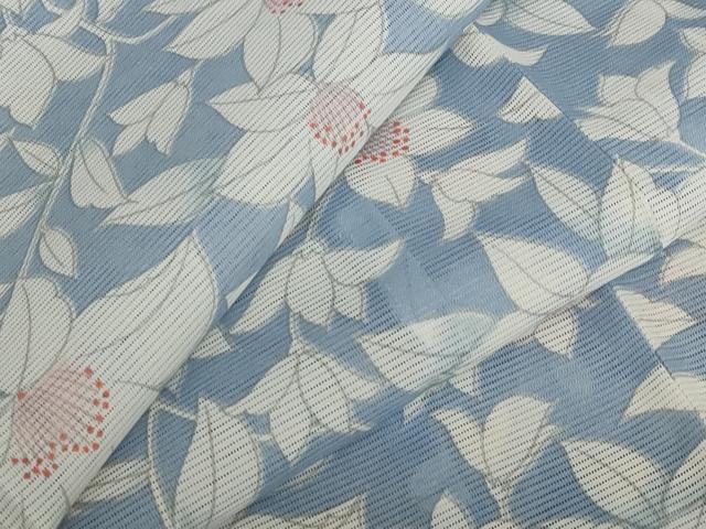 平和屋着物＊夏物 小紋 絽 花尽くし 洗える着物 AABB0631st