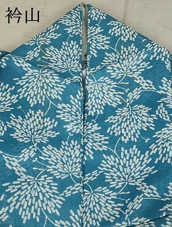 平和屋着物＊夏物　小紋　絽　花尽くし　洗える着物　AABB0632st