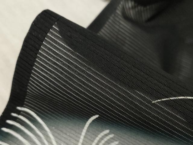 平和屋着物＊夏物 黒留袖 絽 草花文 暈し染め 洗える着物 未使用 AABB0636st