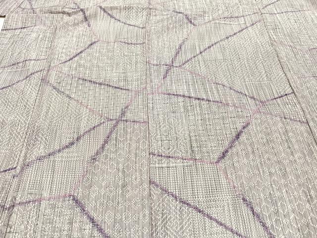 平和屋着物■上質な紬　幾何学文　正絹　逸品　AABB0900uw