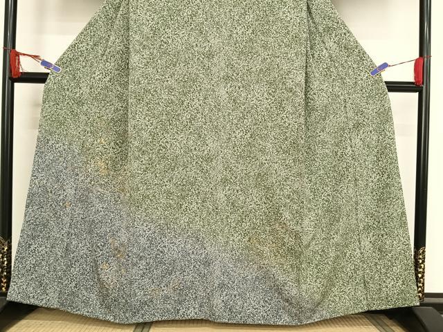 平和屋着物●訪問着 刺繍 草花文 金糸 正絹 逸品 AABB1292np