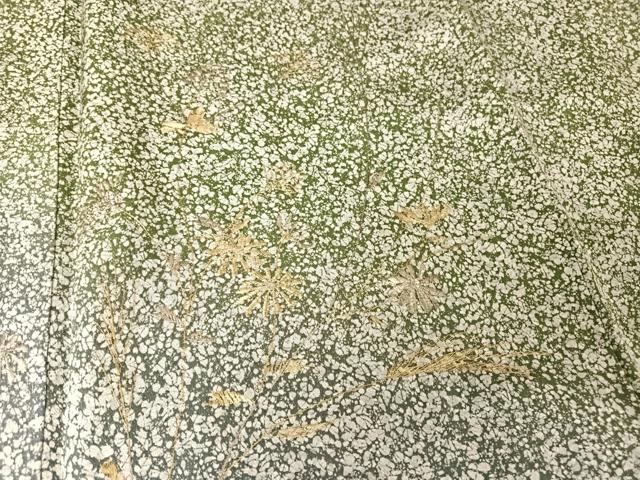 平和屋着物●訪問着 刺繍 草花文 金糸 正絹 逸品 AABB1292np