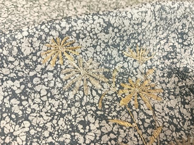 平和屋着物●訪問着 刺繍 草花文 金糸 正絹 逸品 AABB1292np
