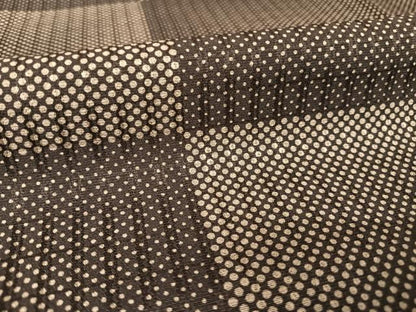 平和屋着物●上質な小紋　市松　正絹　逸品　AABB1298np