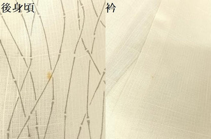 平和屋着物＊夏物 二代目 川村久太郎 訪問着 紗紬 手描き 縞 小田急百貨店扱い 正絹 逸品 AABB1308np