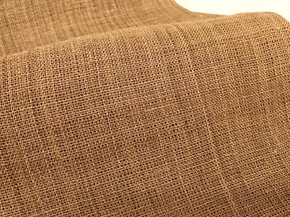 平和屋着物＊夏物　しな布　九寸名古屋帯　 柴染色　正絹　逸品　AABB1310np