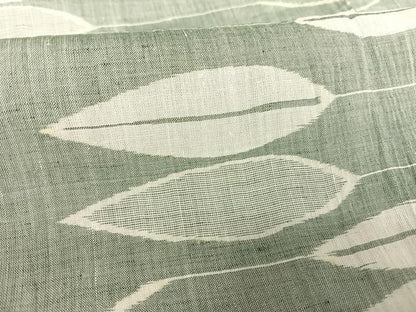 平和屋着物＊夏物 本場小千谷ちぢみ 枝葉文 証紙付き 麻 逸品 AABB1340np