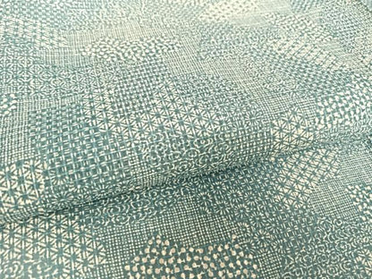 平和屋着物＊夏物 綿紅梅 小紋 舞扇文 綿 逸品 AABB1342np