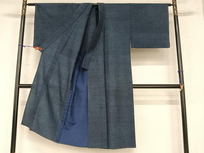 平和屋着物▽男性 綿薩摩 木綿 単衣 逸品 AABB1349np