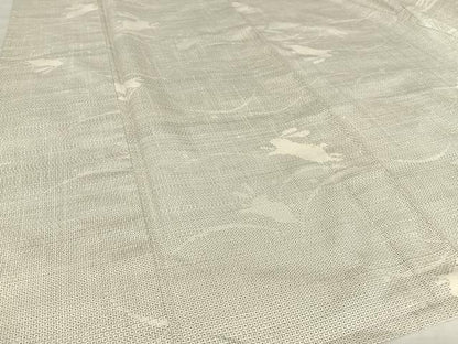 平和屋着物▽本塩沢 単衣 110亀甲 跳兎 正絹 逸品 AABB1351np