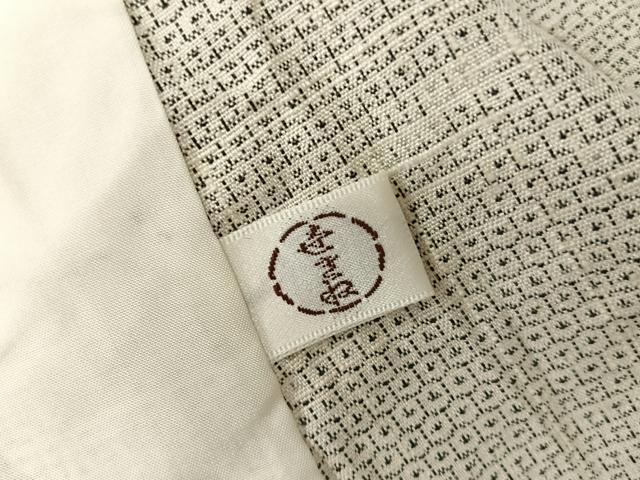 平和屋着物▽本塩沢 単衣 110亀甲 跳兎 正絹 逸品 AABB1351np