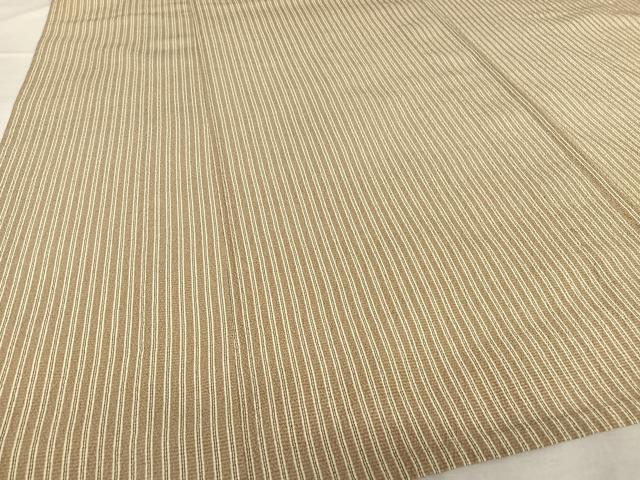 平和屋着物▽本塩沢 単衣 縞 大丸織物 証紙付き 正絹 逸品 AABB1354np