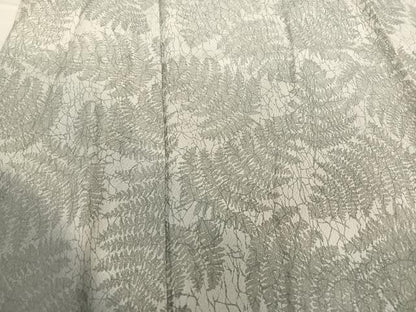 平和屋着物▽田中義雄 訪問着 単衣 石板染 シダ 暈し染め 正絹 逸品 AABB1355np