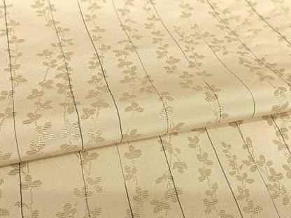 平和屋着物▽白根沢 捩り織 お召 単衣 枝花文 正絹 逸品 AABB1357np